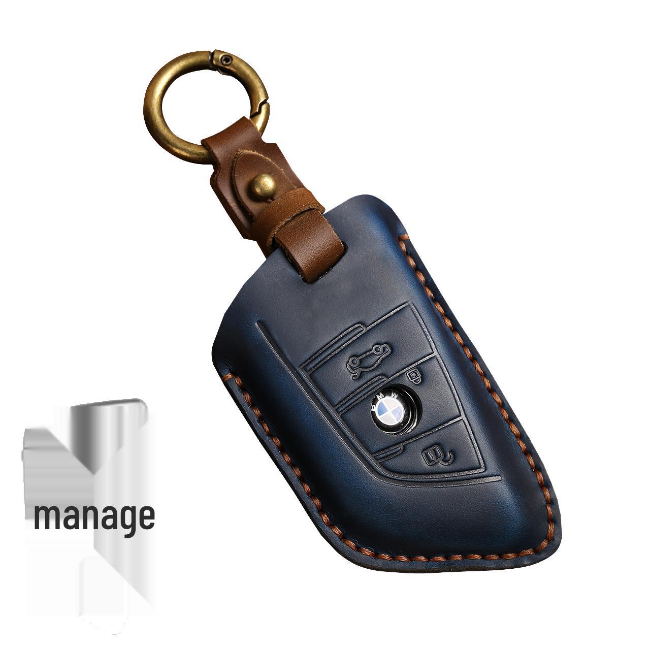 

BMW Key Case: Stylish Shell & Buckle for Series 1, 3, 5, 7, X1-X7 Models