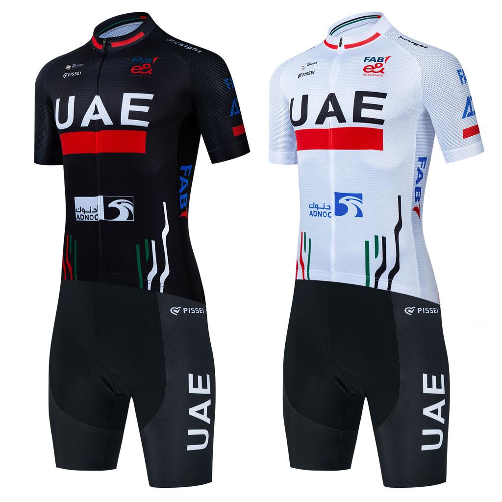 2026 Uae Team Cycling Jersey Set Summer Road Bike Shirts Suit Bicycle Bib Shorts Men's Cycling Clothing MTB Wear Maillot Culotte