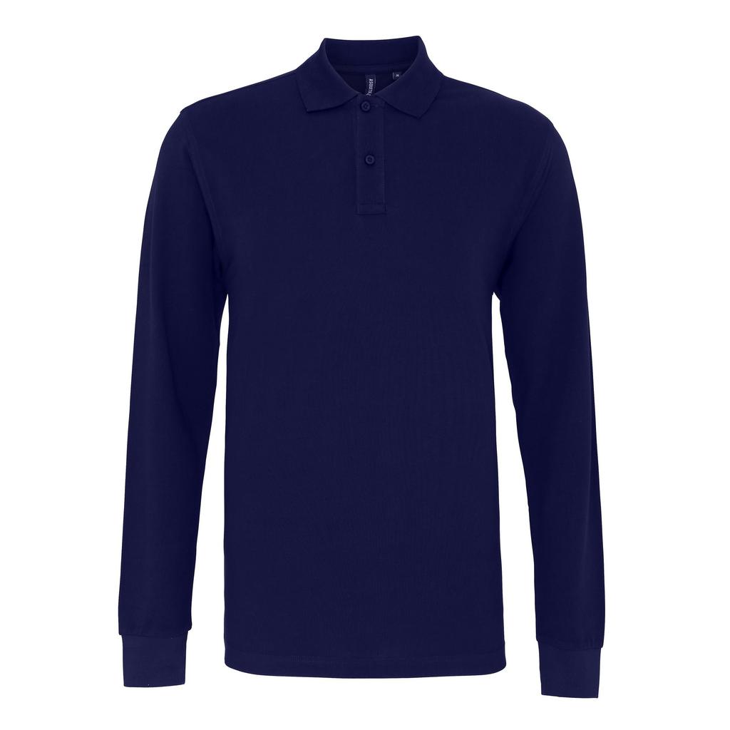 Asquith & Fox Mens Classic Fit Long Sleeve Polo Shirt