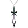 DOTA2 Weapon Model & Portal Scroll Pendant Necklace with Dota Logo Keychain