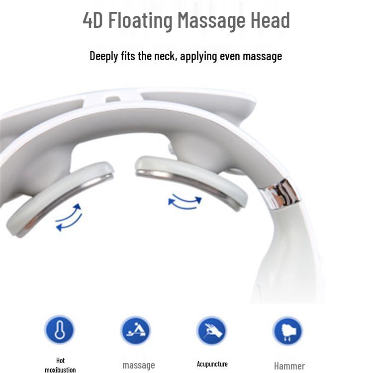 Smart Cervical Pulse Massager: Multi-Therapy Neck Protection & Rechargeable Device