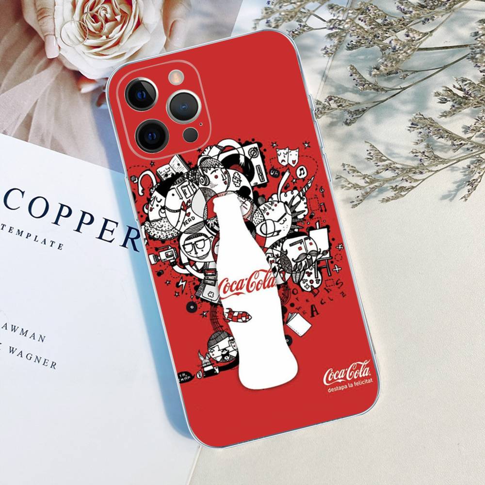 Cool C-Coca-C-Cola Phone Case For IPhone 17 16 15 14 13 11 12 Pro Max 16 Plus Transparent