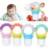 Baby Pacifier Fruit Feeder BPA Free Baby Silicone Mesh Bag Nipple Toddler Baby Food Feeding Spoon Vegetable Juice Extractor