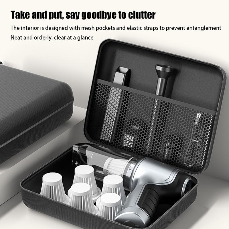 Car Vacuum Carrying Case Portable Auto Vacuum Storage Case Pet Hair Vacuum Organizer Zipper Closure Storage Case For Car Trucks