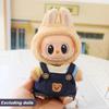 For 17cm Labubu Doll Clothes Fashion Piggy Overalls Doll Clothes Color Match Hoodies Dolls Accessories Cute Decoration Little Clothes