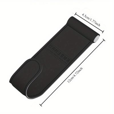 Universal Car Glove Box Organizer with Hooks -  Synthetic Faux Fur, Non-Destructive Installation, Strong Load-Bearing Capacity