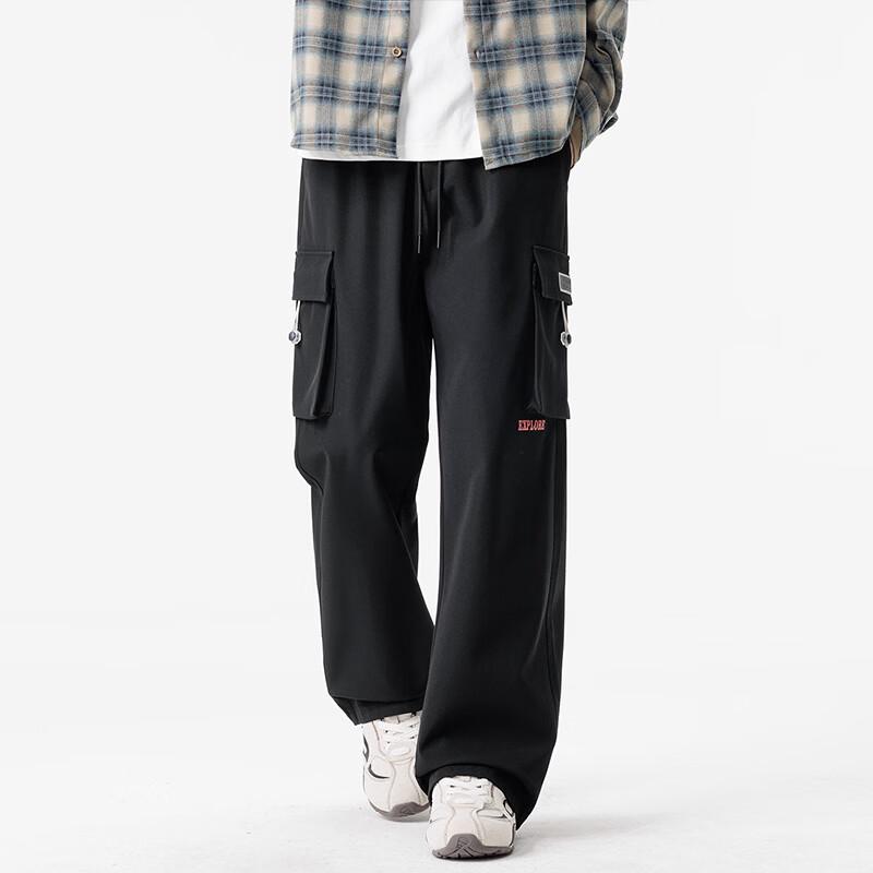 VUUG Men's American Cleanfit Wide-leg Cargo Pants