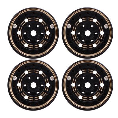4PCS 1 Inch Wheel Hub Replacement for SCX24 1/18 RC Car Brass Beadlock Model Car Hubs 2.7x1.6cm
