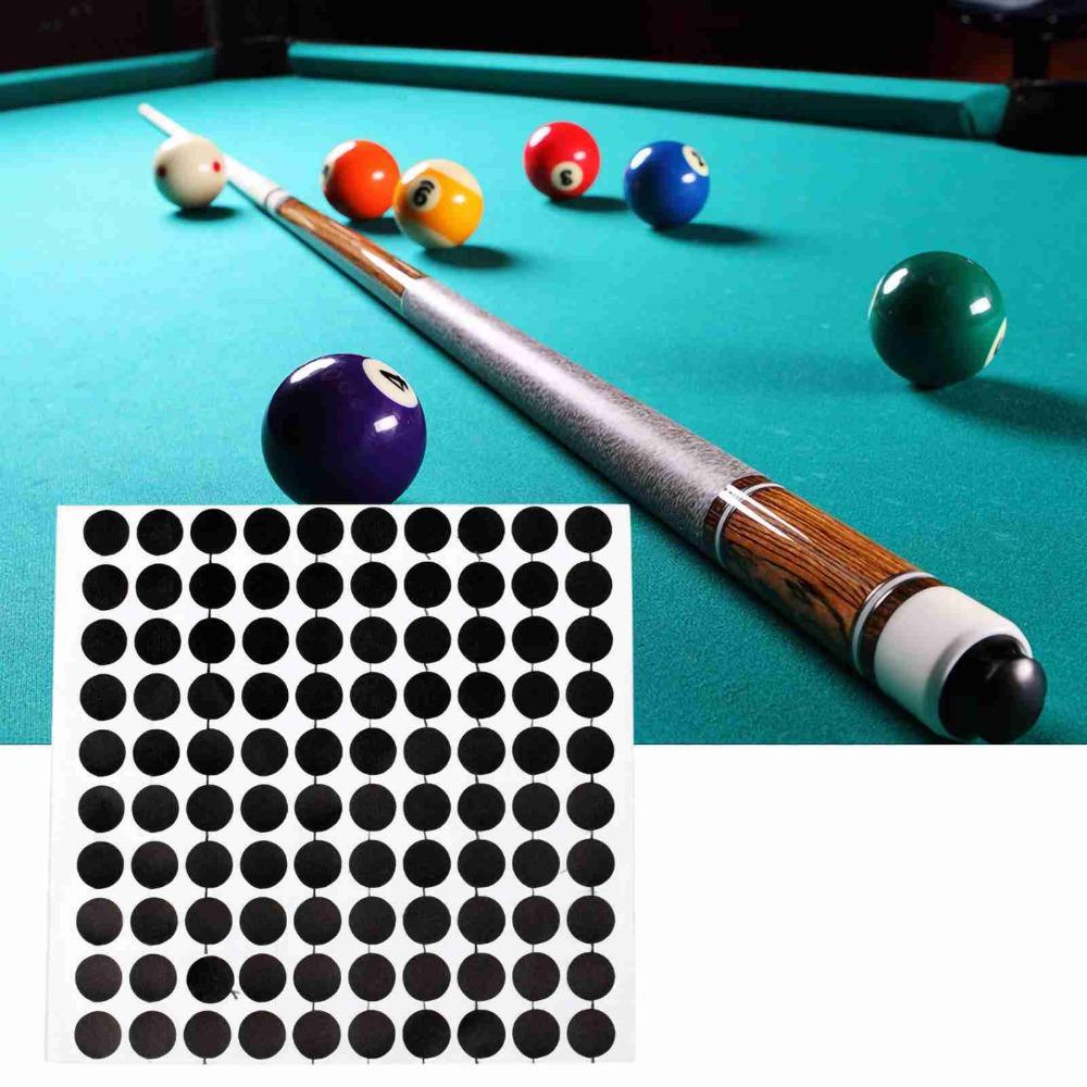 15PCS,100PCS 35MM White Ball Locator Black Billiard Point Sticker  Billiards Practice