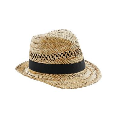 Unisex Adult Straw Summer Trilby
