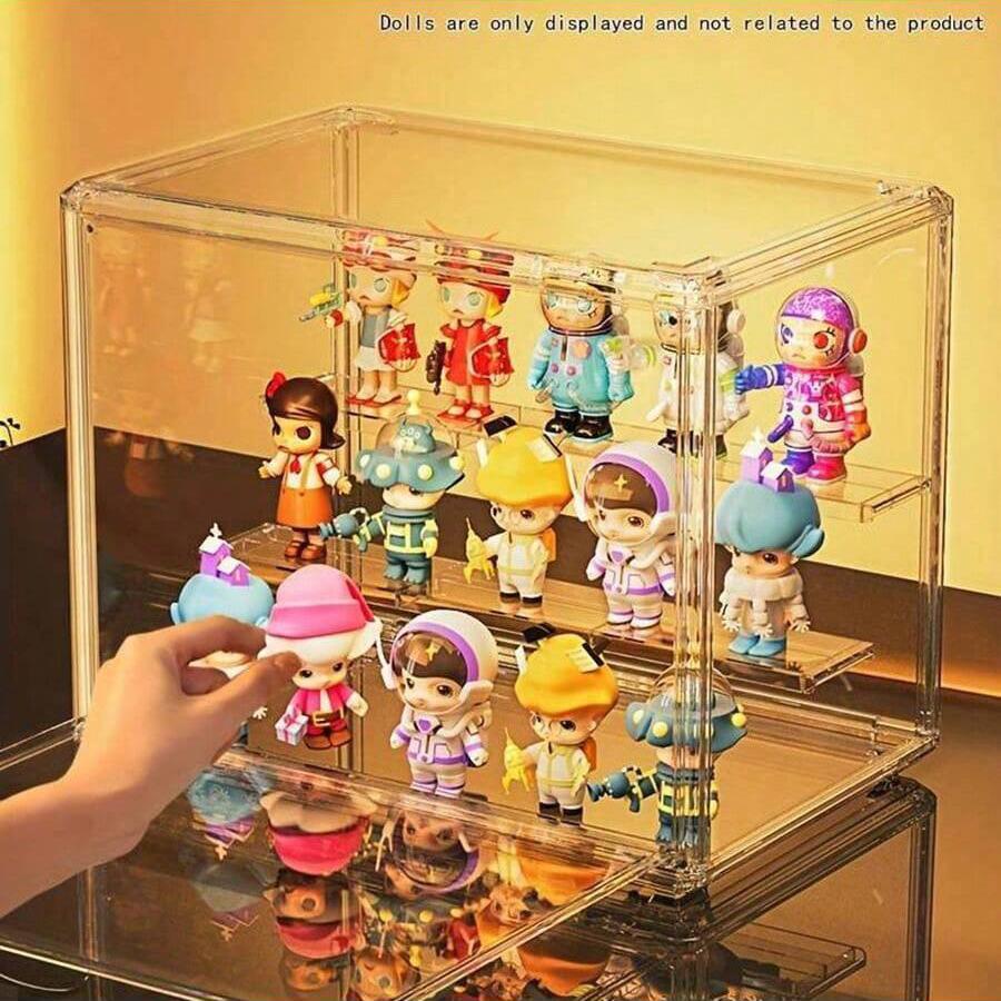 1/120pcs-Blind box display rack, doll storage rack,transparent storage box, suitable for toys, assembly storage display series