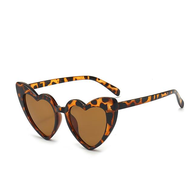 Adult Outdoor Heart-shaped Sun Glasses Glasses Classic Kids UV400 Eye Protection Sun Eyewear Outdoor Cat Eye Spectacle Frame Frame Sports Goggle