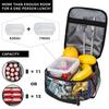 Godzillaed 3D Patterned Lunch Box  Open-air Picnic Lunch Box For All Graphic Thermal Tote Handbags Oxford Lightweight Cooler Carrier