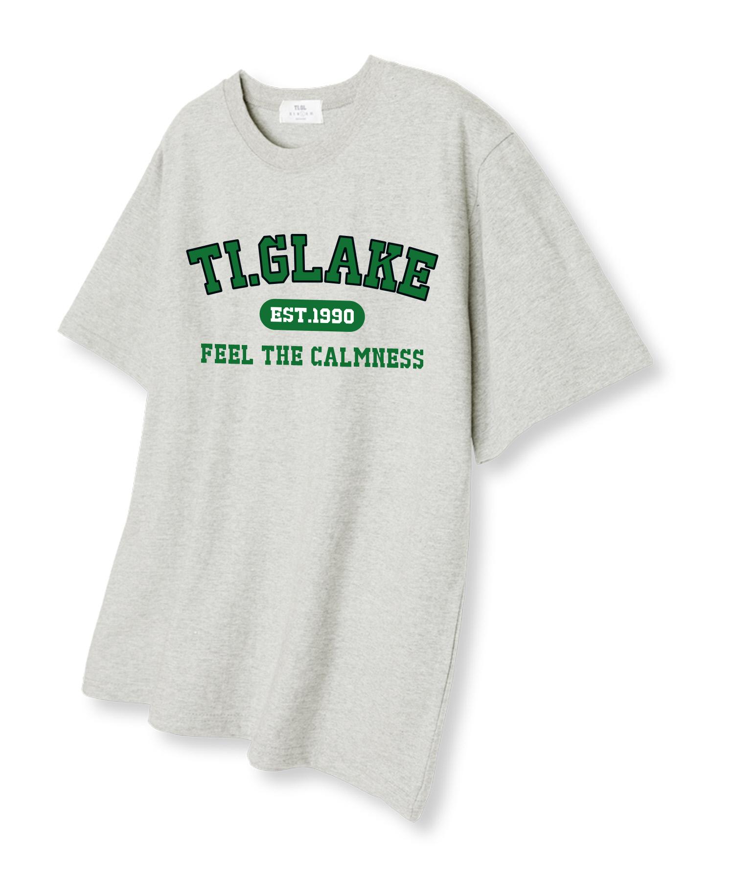 Tee Glake Arch Basic Logo Oversized Short Sleeve T-Shirt Oatmeal L