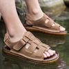 Sports summer sandals Quality genuine leather casual style Versatile beach walking Hot selling youth Plus Size -46 Shoes