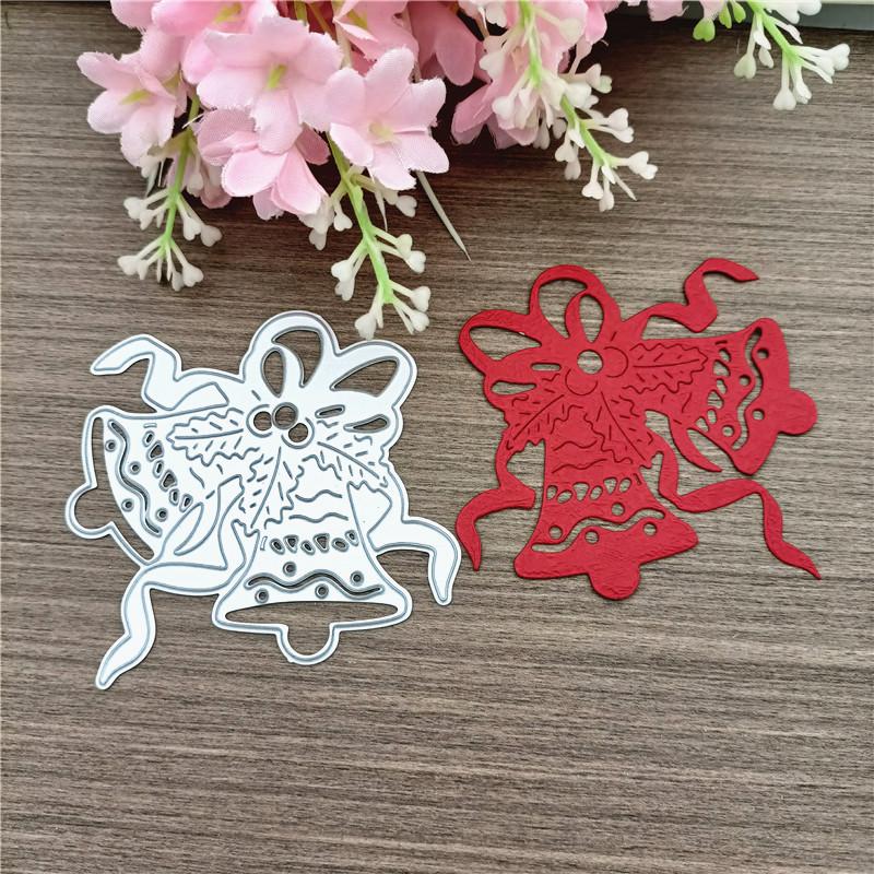 Christmas Bell Metal Cutting Dies Stencil DIY Scrapbooking Embossing Paper Cards Album Making Decorative Craft Cut Template