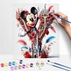 Disney DIY Oil Painting Kits Mickey Castle Rose Art Hand Painting Home Decor Craft Gift Ideas Disney DIY Oil Painting Kits Wall Decor