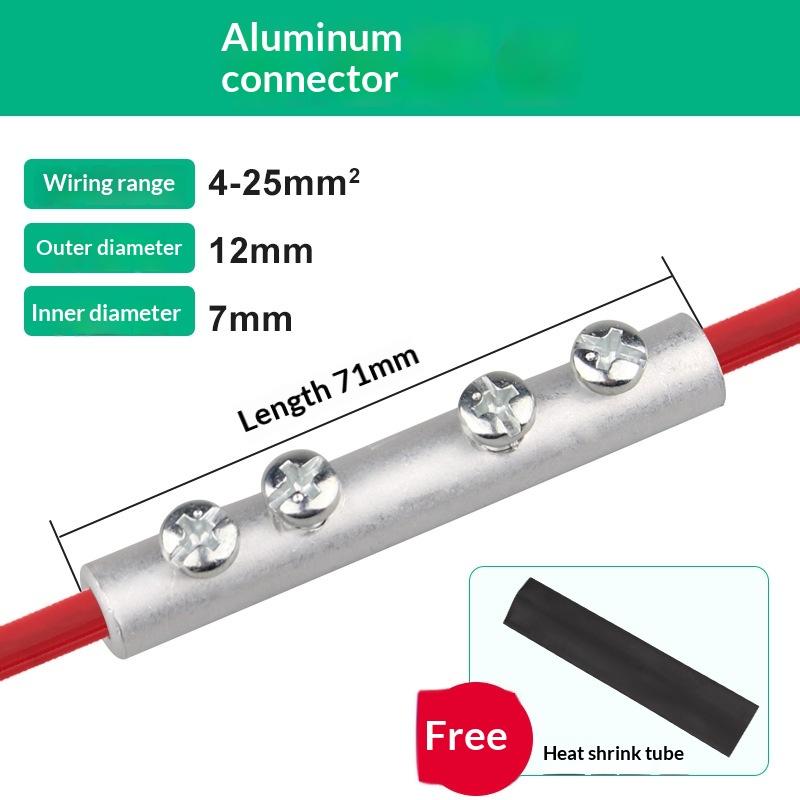 1/3Pcs Gtl Quick Cable Connector Copper Wire Butt Terminal Splice Copper Al Cable Wire Tubular Screw Bolt Connection Sleeve Join