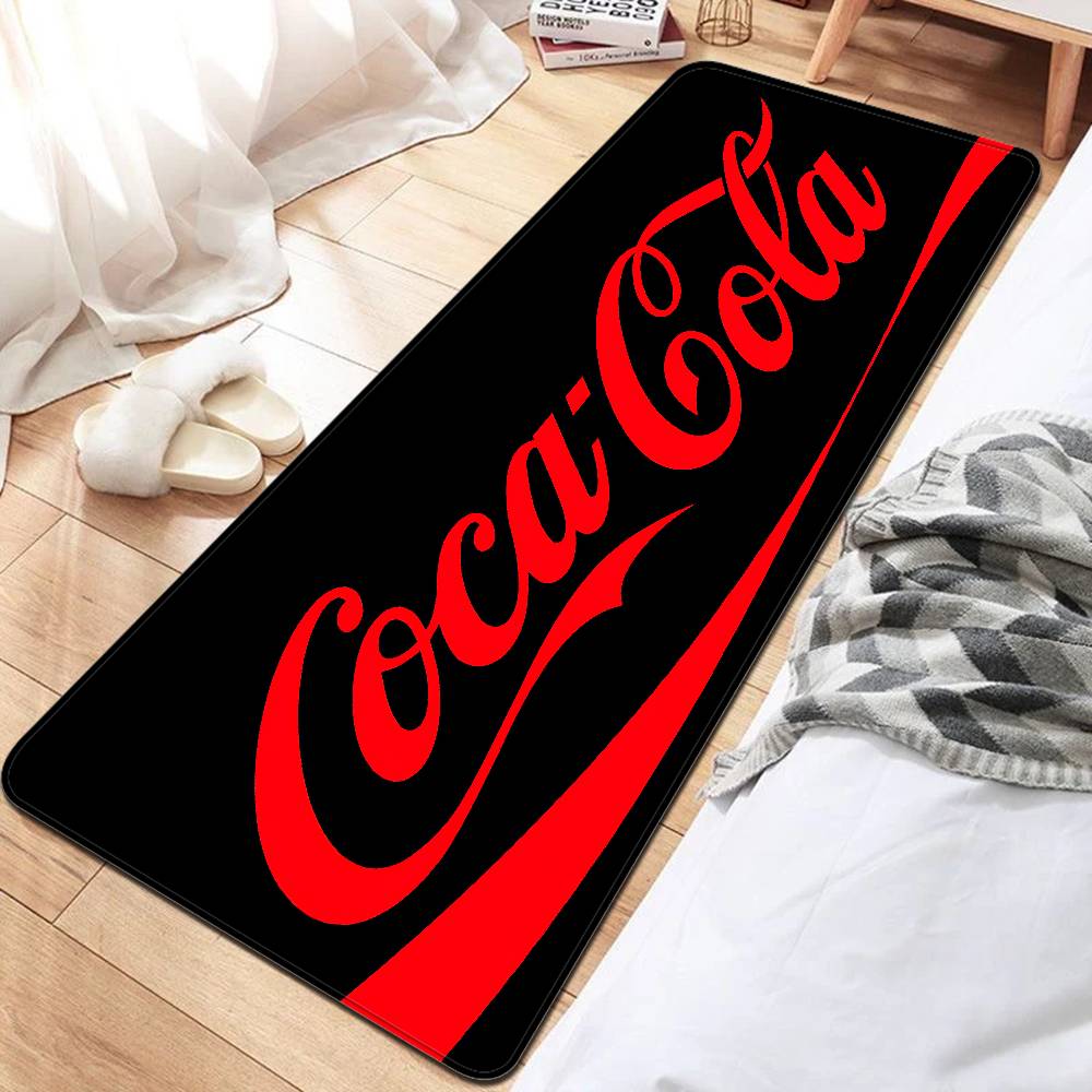 C-Coca C-Cola Entrance Door Mat Nordic Style Bedroom Living Room Doormat Home Balcony Anti-Slip Modern Home Decor