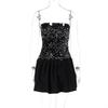 Women's Spring Sexy One-shoulder Strapless Skirt Sequin Fashion Dress
