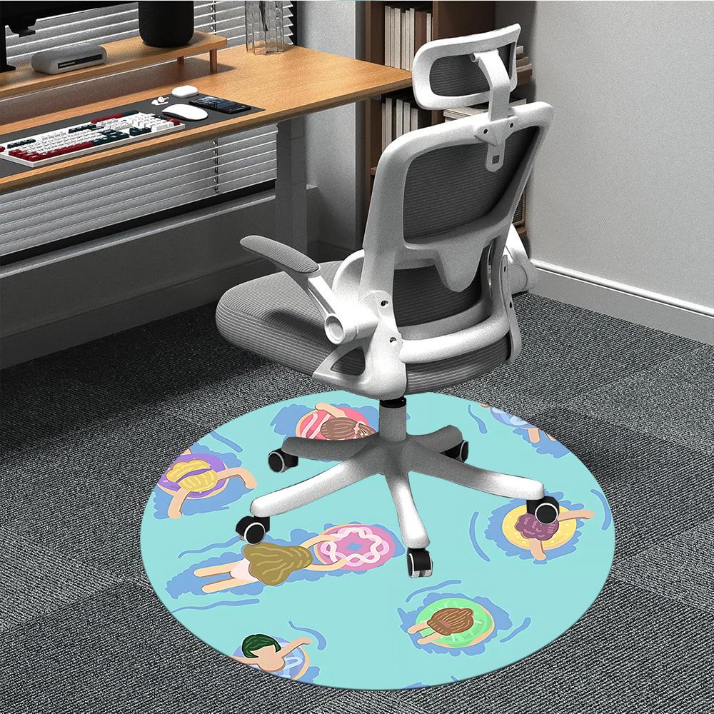 

1pc Swimmers Chair Carpet for Office, Non-slip, Soft and Durable Office Rug for Interior Decoration, Perfect for Office yy260313087 80cm by 80cm