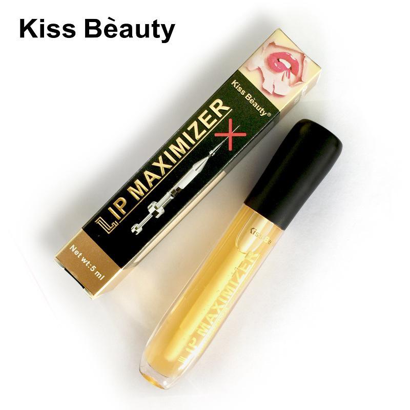KissBeauty Transparent Lip Plumper Gloss: Moisturizing, Fade Lip Lines, Enhance Elasticity & Nourishment for Fuller Lips.