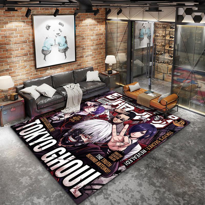 Tokyo Ghoul Carpet Rug For Living Room Bedroom Home Sofa Decoration Kids Play Nonslip Floor Mat