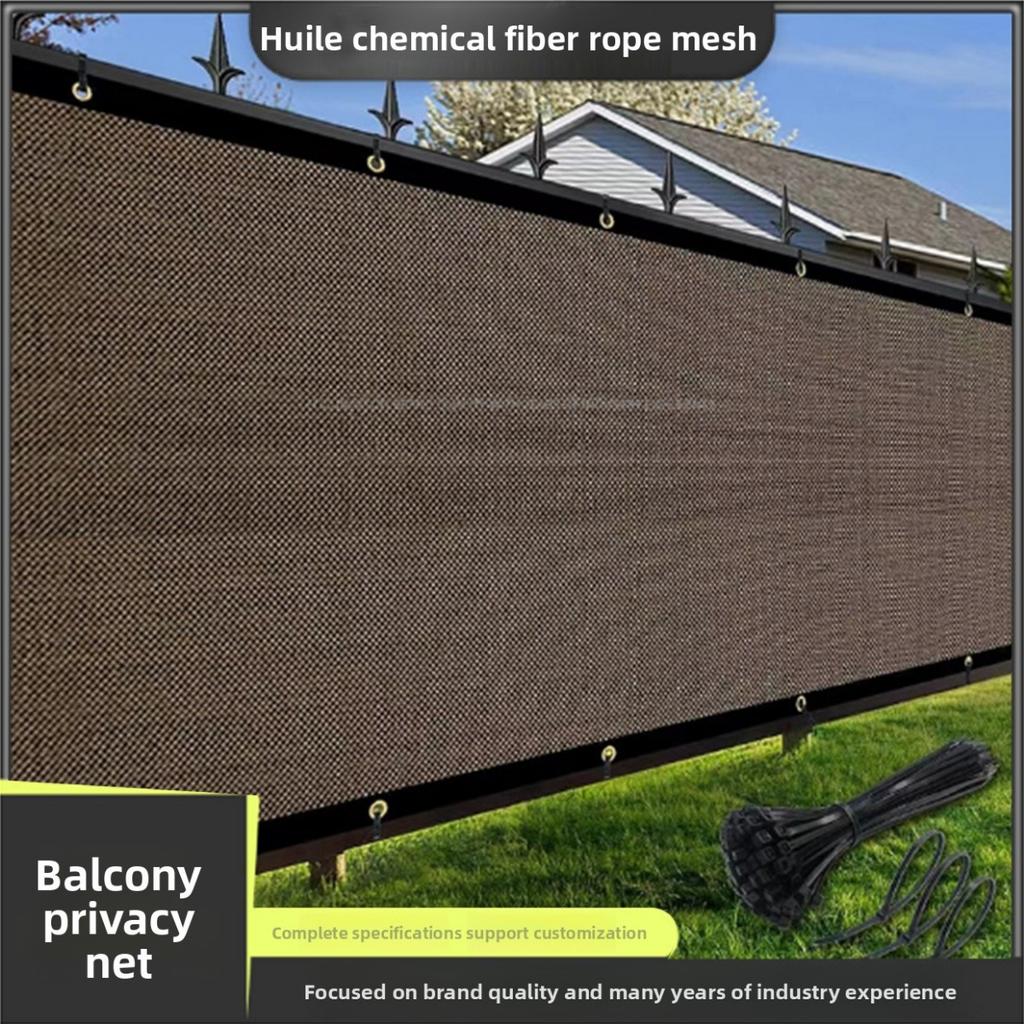 Tkanina PE odporna na promieniowanie UV - Trwała zewnętrzna siatka przeciwsłoneczna z otworami do podróży i ochrony przy basenie - Taras zewnętrzny | Tkanina oddychająca