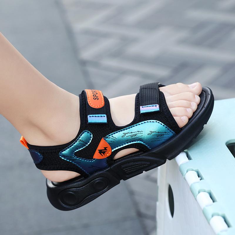 Boys Sandals 2025 Summer New Trendy Korean Version Soft-soled Non-slip Children's Shoes Men's Boys Wu Liuqi 10 Years Old