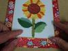 Craft Unevenly Dyed Washi Paper and Collage Wall Hanging Kit "Sunflower"