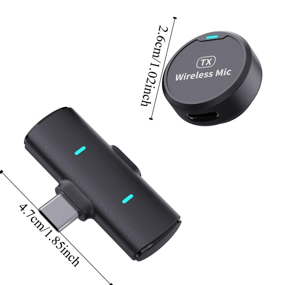 2 In 1 Lavalier Microphone Magnetic Attraction Wireless Lavalier Mic  Smartphone/Laptop/Tablet