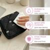 Quilted Toiletry Bag Multi-functional Sanitary Napkin Storage Bag Coquette Bow Cosmetic Bag  Trave