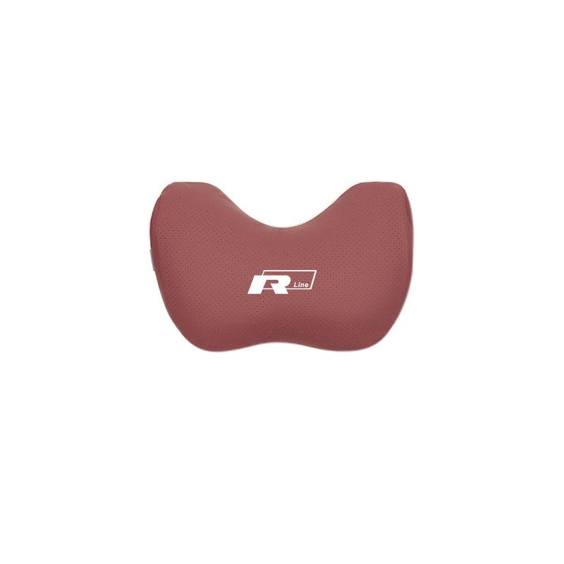 Car Seat Safety Headrest Pad Auto Emblem Neck Pillow For VW Golf T‑Roc Tiguan Polo ID.4 ID.7 Passat T‑Cross Taigo Atlas Beetle