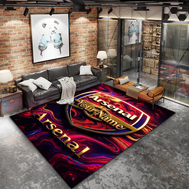 Arsenal F Custom Name Carpet Rug For Living Room Bedroom Home Sofa Decoration Kids Play Nonslip Floor Mat