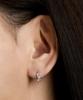 Lloyd Triple Stone Silver Ring Mini Earrings Lles26006U