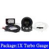 HD 2" 52mm Car Digital Turbo Boost Gauge Water Temp Oil Temp Oil Pressure Gauge Voltmeter EXT Temperature Tachometer RPM gauge