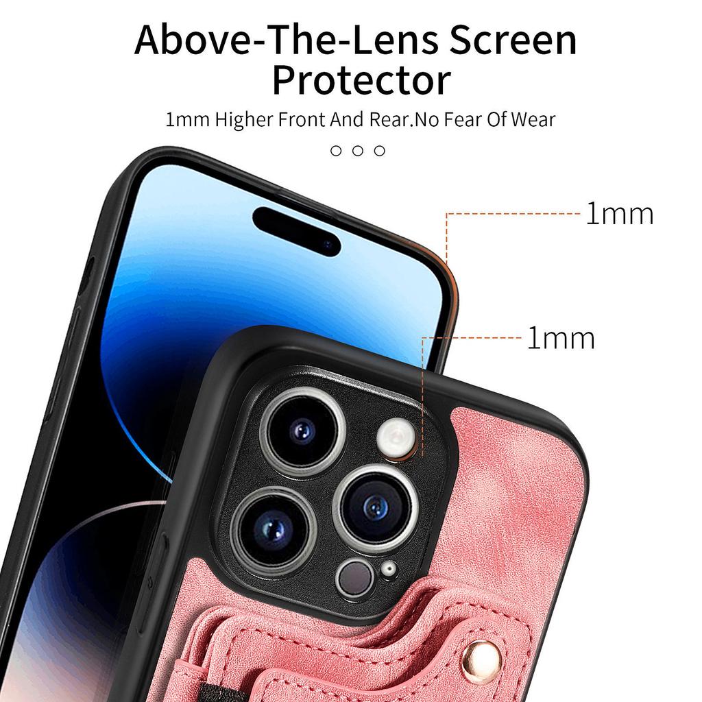 Anti-theft Wallet Finger Ring Holder Magnetic Flip Leather Case For iPhone 15 14Plus 13 12 11Pro XSMax /Samsung S23 S22 S21 S20 Ultra Plus A14 A54 A53