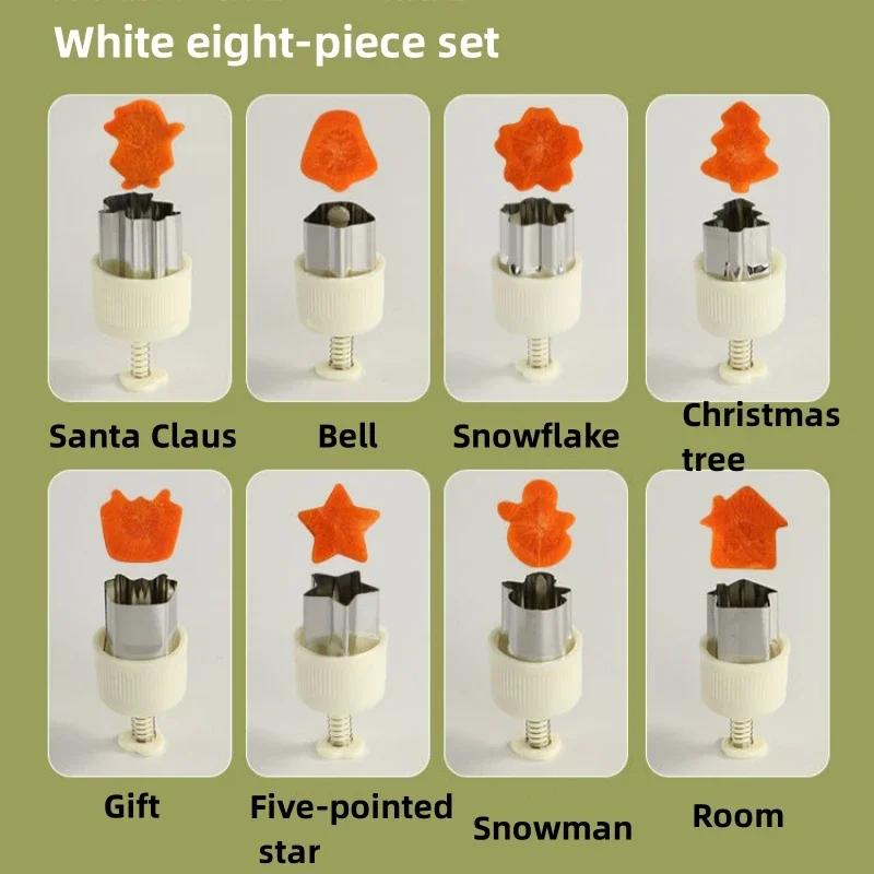 8 stk Søtt mønster Kakeutstikkere Jul Grønnsak Frukt Jul Klippeform Kjeks Fondant Kakeform Festartikler Kake