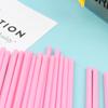 25Pcs Smoothie Straws Heart Shaped Pink Straws Drinking Cute Plastic Straws