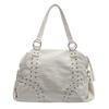 Fashionable Rivet Nylon Tote Bag for Women Large Capacity Underarm Bag Summer Trend Pure Color Shoulder Bag