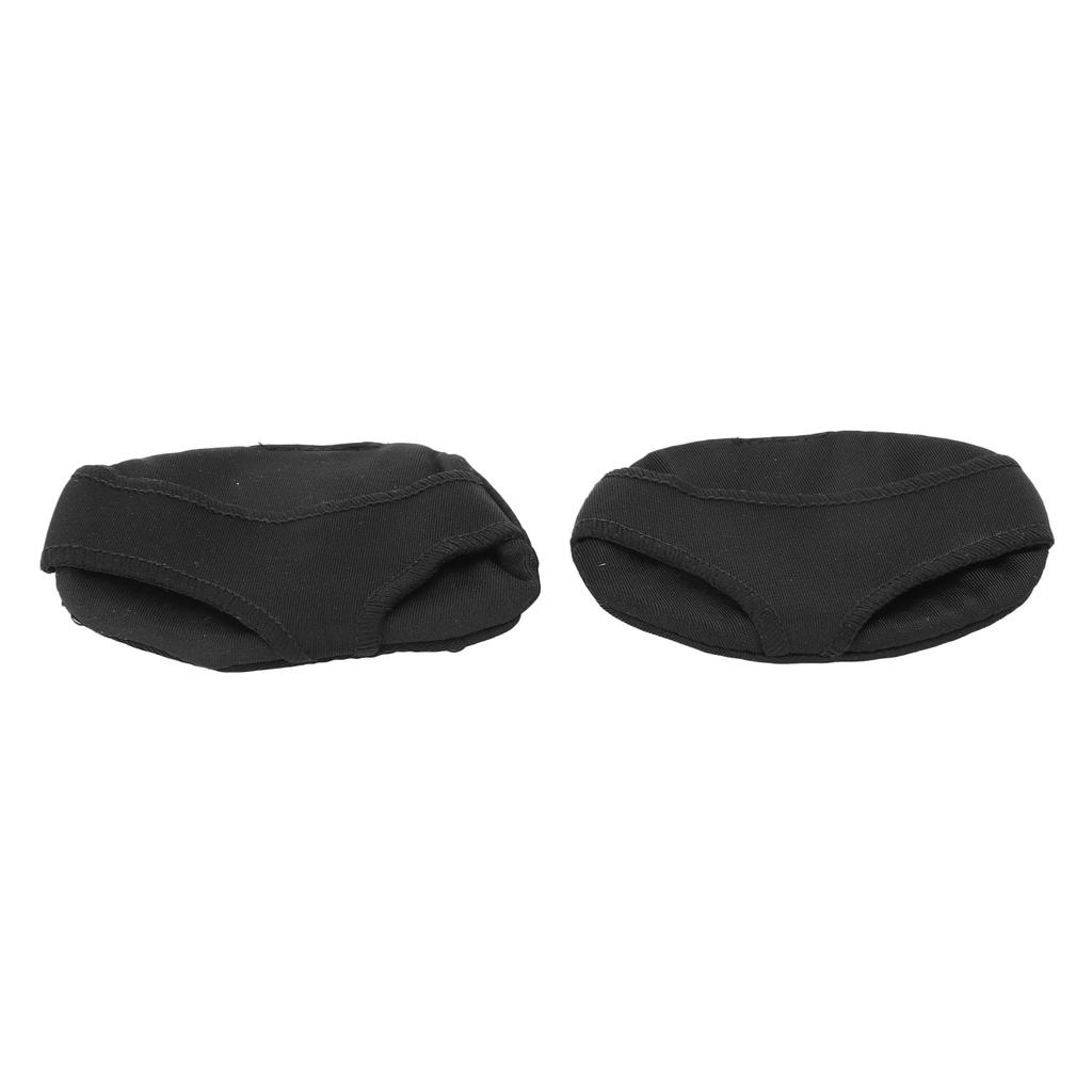 Forefoot Shoe Inserts Fabric Foot Metatarsal Pads Massage Cushion for Foot Black