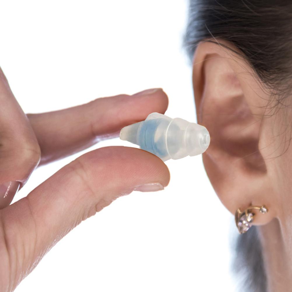 1Pair Soft Silicone Ear Plugs Noise Reduction Noise Cancelling Earplugs Sound Insulation High Fidelity Earplugs for Sleeping