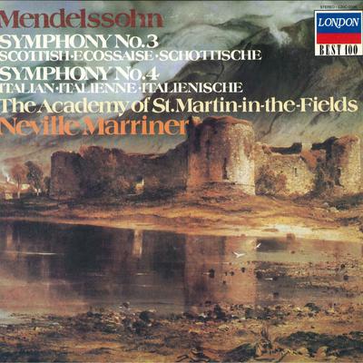LP Record NEVILLE MARRINER, ACADEMY OF ST. MA - Mendelssohn: Symphony No. 3, No. 4 L20C2098 LONDON 1981 Japan Classical Used