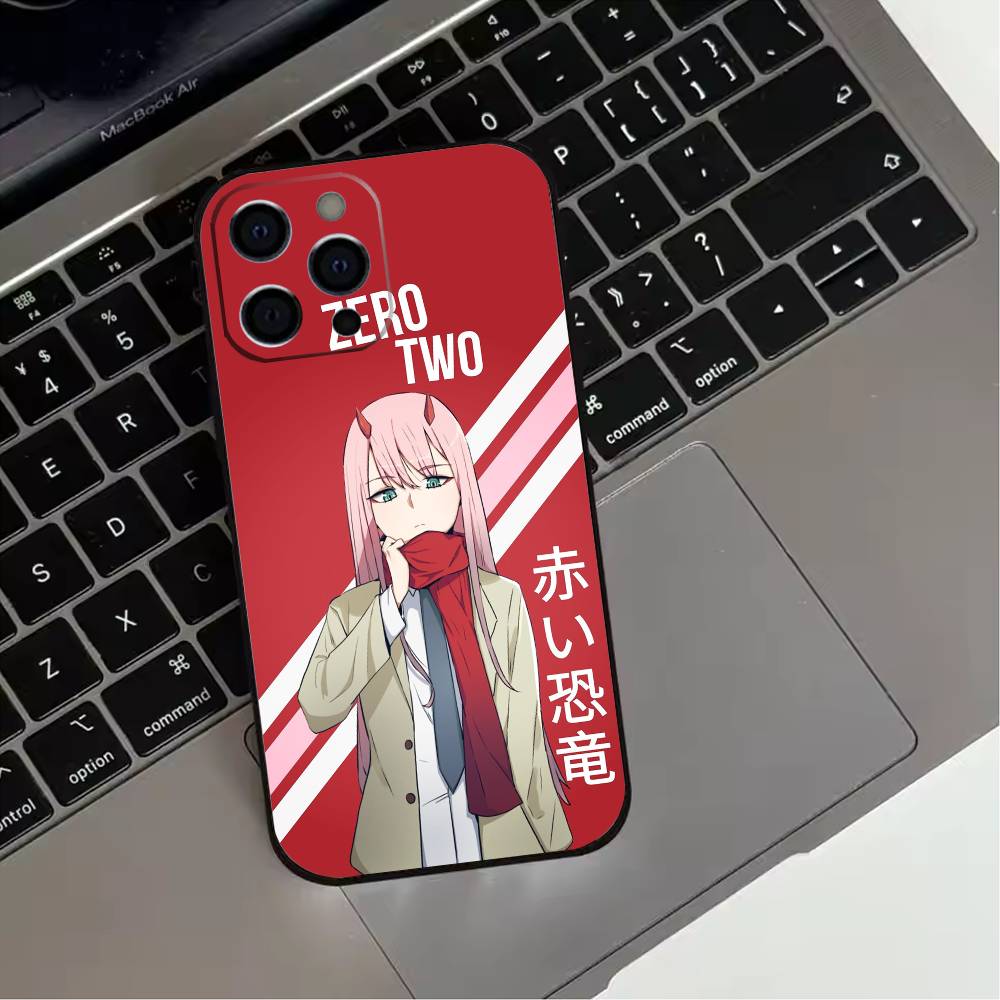 Z-Zero T-Two Anime Phone Case For iPhone 17,16,15,14,13,12,11 Plus,Pro Max,XS,Soft Silicone Black Cover