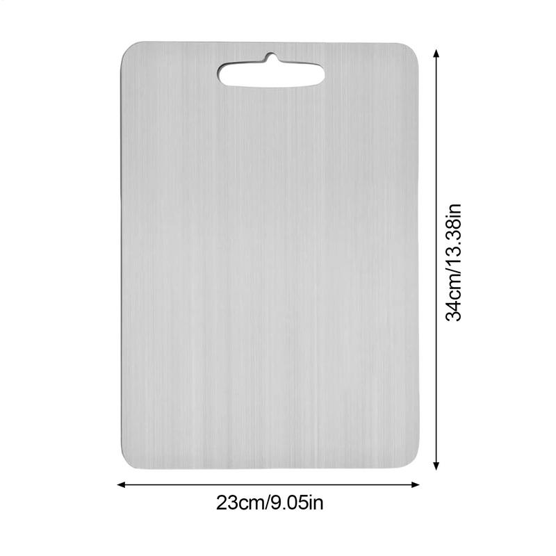 קרש חיתוך טיטניום דו-צדדי מחצלות חיתוך מתכת קרש אפייה למשטח כלי מטבח קרש חיתוך לבשר פירות