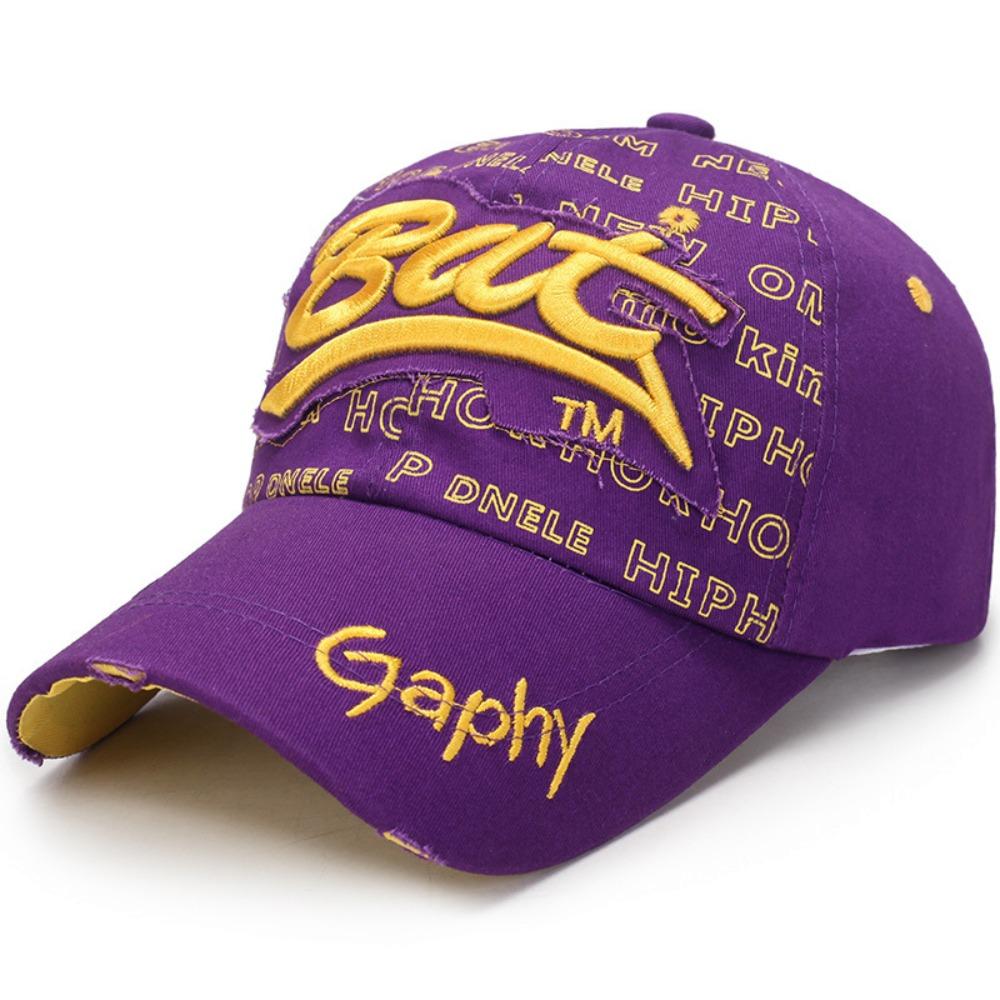 Adjustable Baseball Hats Hip-hop Peaked Cap Versatile BAT Embroidery Hats  Man Women Outdoor Sports