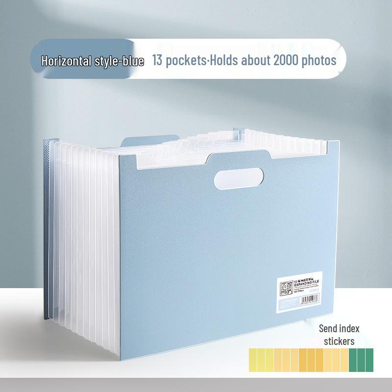 

Многослойная сумка-гармошка формата А4: Настольная папка-органайзер большой вместимости с 13 карманами для студентов