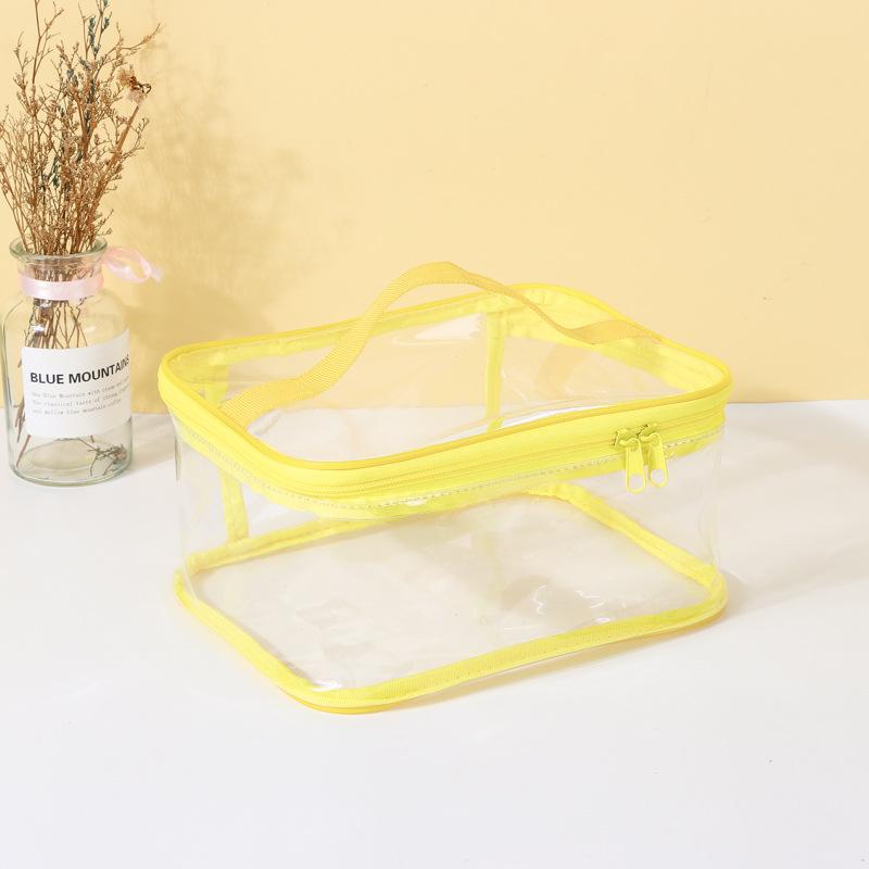 New Transparent Storage Bag Pouch with Zipper Carry Handle for Lego Small Building Blocks Toy Home Organization Outdoor Travel