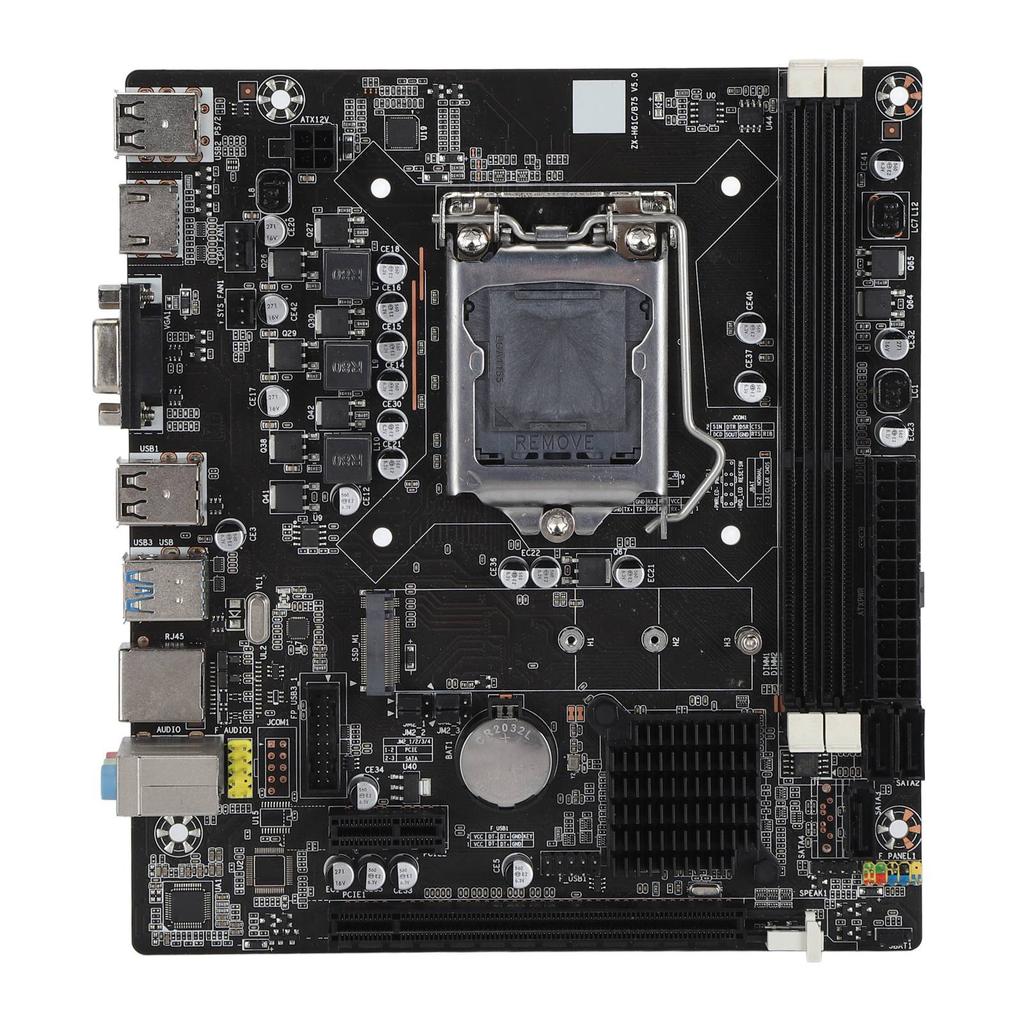 H61C Desktop Computer Motherboard LGA 1155 Pin DDR3 Dual Channel Gaming Motherboard Computer Mainboard with 4 USB2.0 2