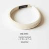 Retro French Wide Skull Top Sponge Headband for Women - Milk Coffee Color Hair Accessory